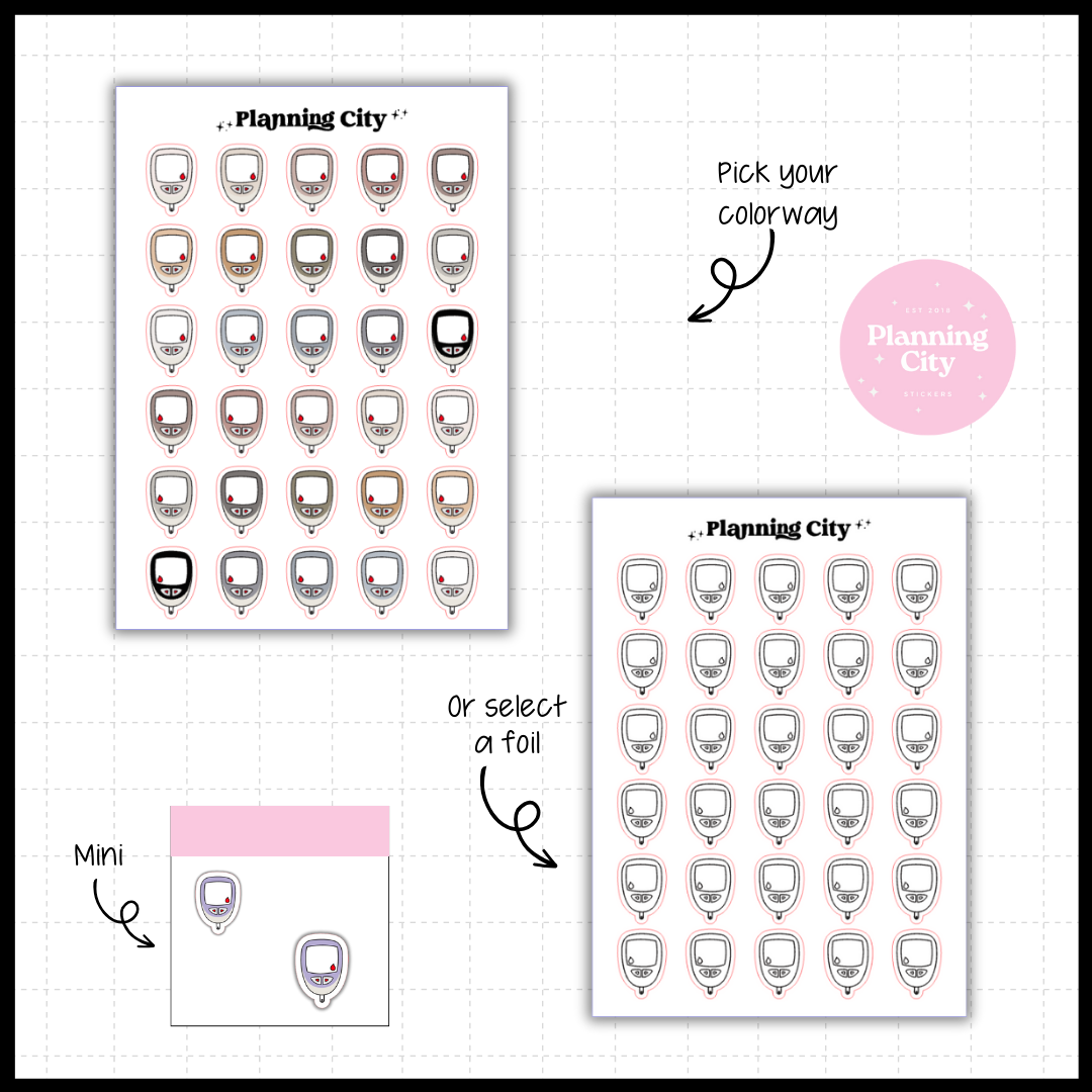 Glucometer - Icon Sticker