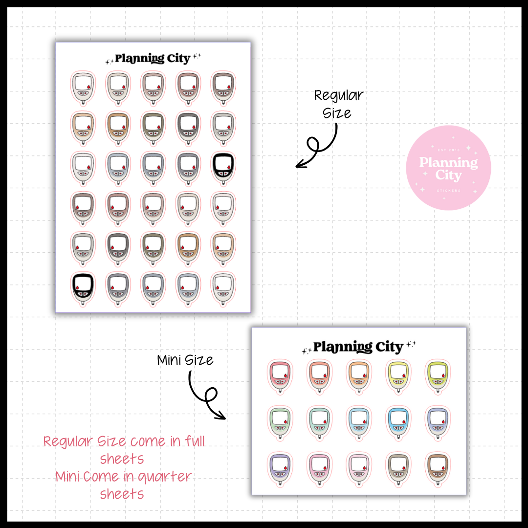 Glucometer - Icon Sticker